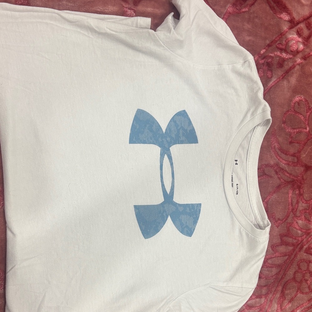 Under Armour Tee with Light Blue Emblem